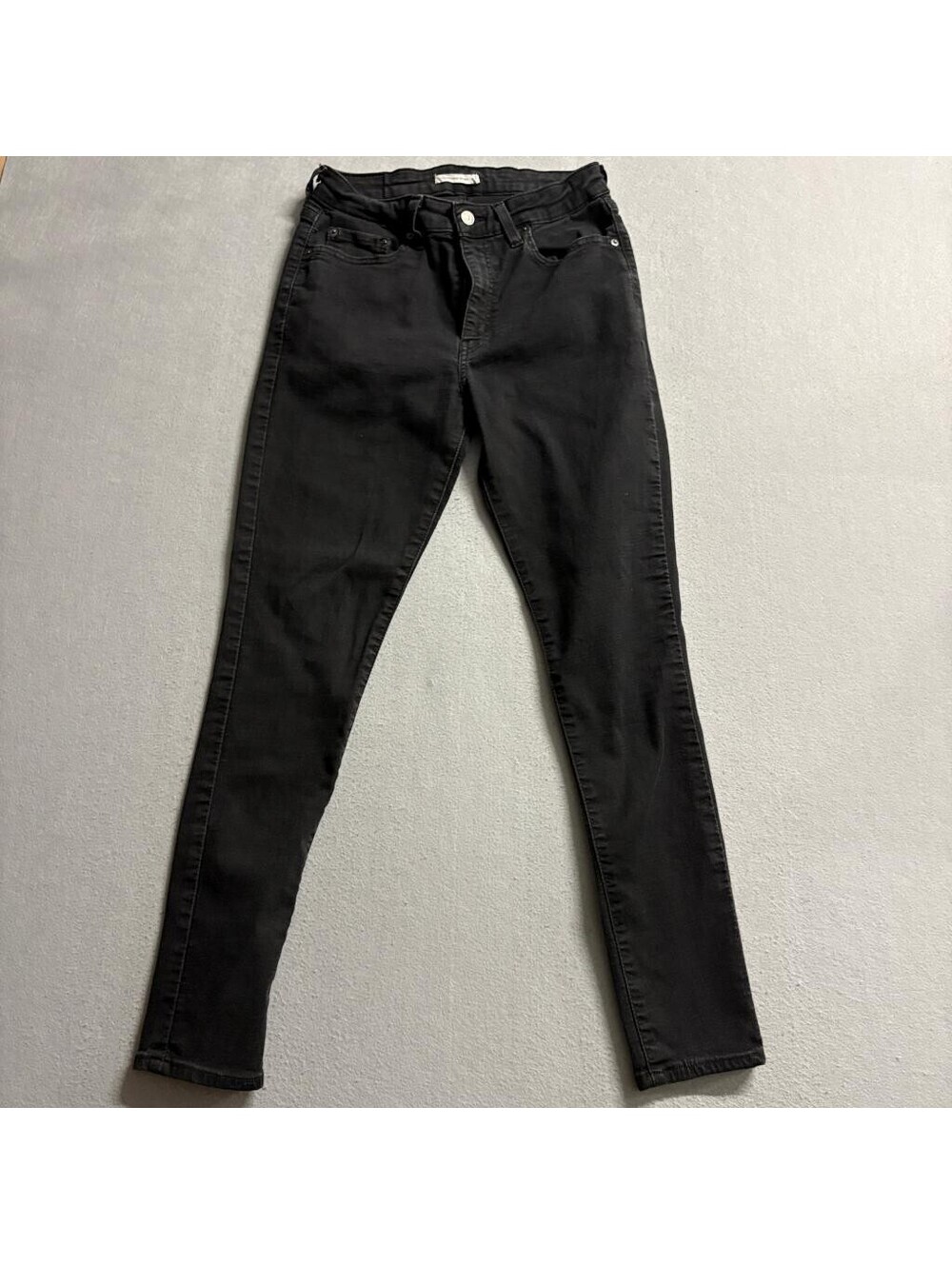 Levi's 721 High Rise Skinny Jeans Womens 31x30 Black Denim Stretch